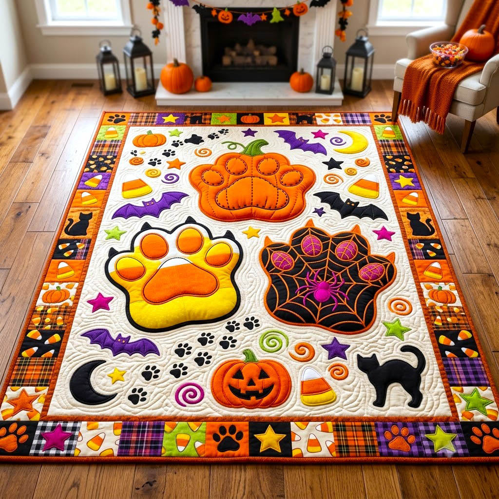 Pumpkin Paws Area Rug GFTONMU2793