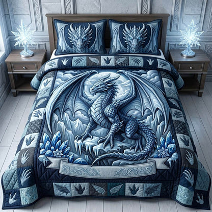 Mythical Dragon 3-Piece Quilted Bedding Set GFTONMU2834