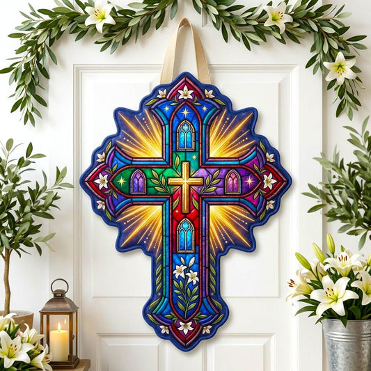 Christian Faith Custom Shape Quilted Door Hanger GFTONMU2893