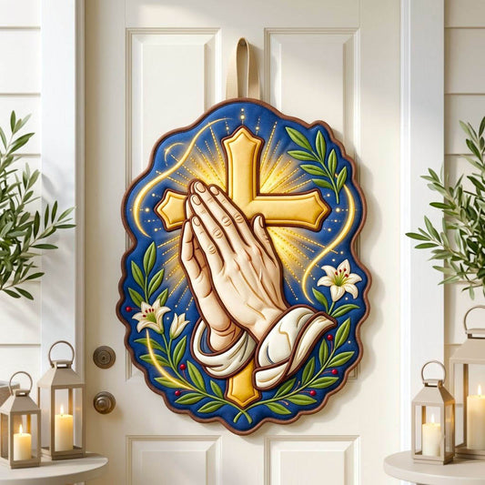 Christian Faith Custom Shape Quilted Door Hanger GFTONMU2894