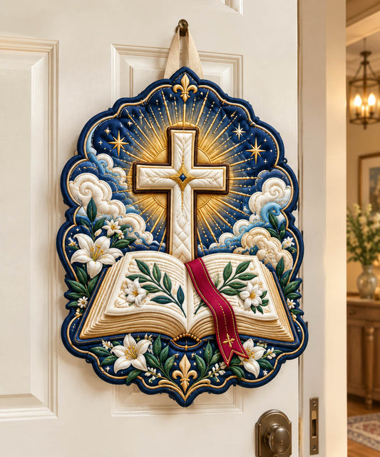 Christian Faith Custom Shape Quilted Door Hanger GFTONMU2898