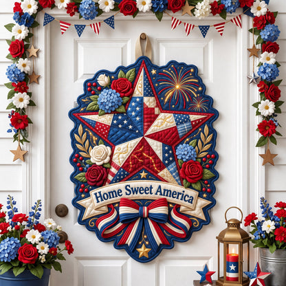 American Pride Custom Shape Quilted Door Hanger GFTONMU2998