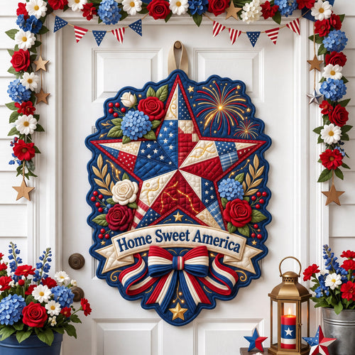 American Pride Custom Shape Quilted Door Hanger GFTONMU2998