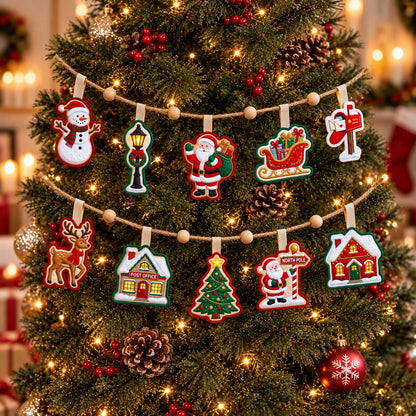 Christmas Spirit Custom Shape Quilted Garland GFTONMU3026
