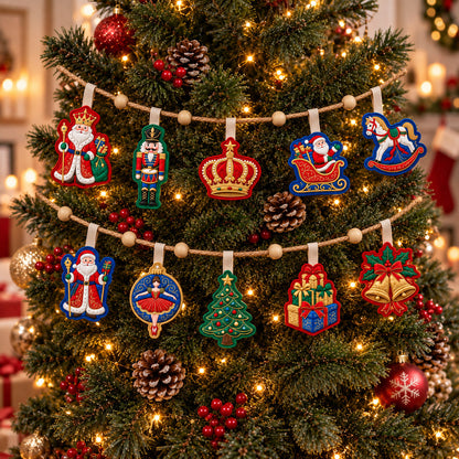 Christmas Spirit Custom Shape Quilted Garland GFTONMU3027