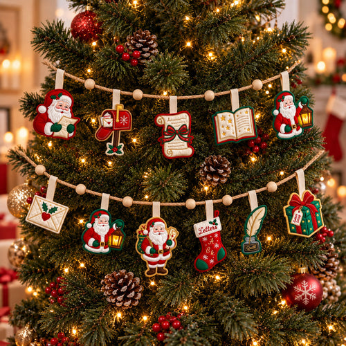 Christmas Spirit Custom Shape Quilted Garland GFTONMU3028