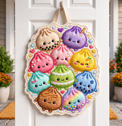 Dumpling Lover Custom Shape Quilted Door Hanger GFTONMU3088