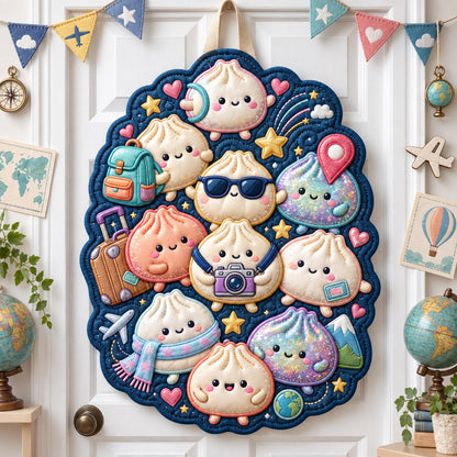 Dumpling Lover Custom Shape Quilted Door Hanger GFTONMU3089