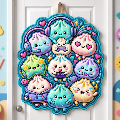 Dumpling Lover Custom Shape Quilted Door Hanger GFTONMU3094