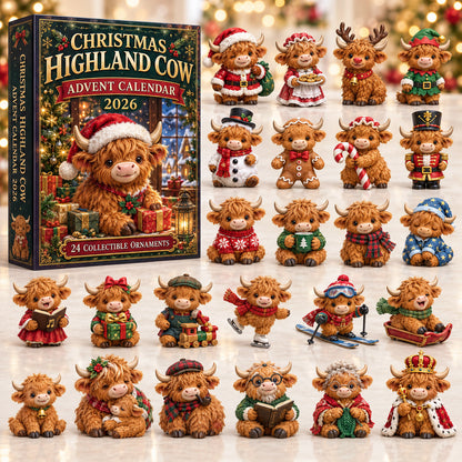 Highland Cow Advent Calendar 2026 GFTONMU3095