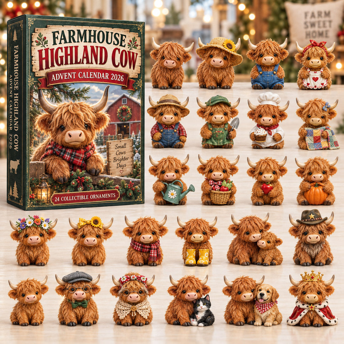 Highland Cow Advent Calendar 2026 GFTONMU3096