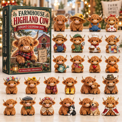 Highland Cow Advent Calendar 2026 GFTONMU3096
