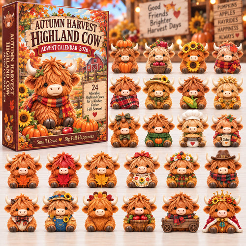 Highland Cow Advent Calendar 2026 GFTONMU3104