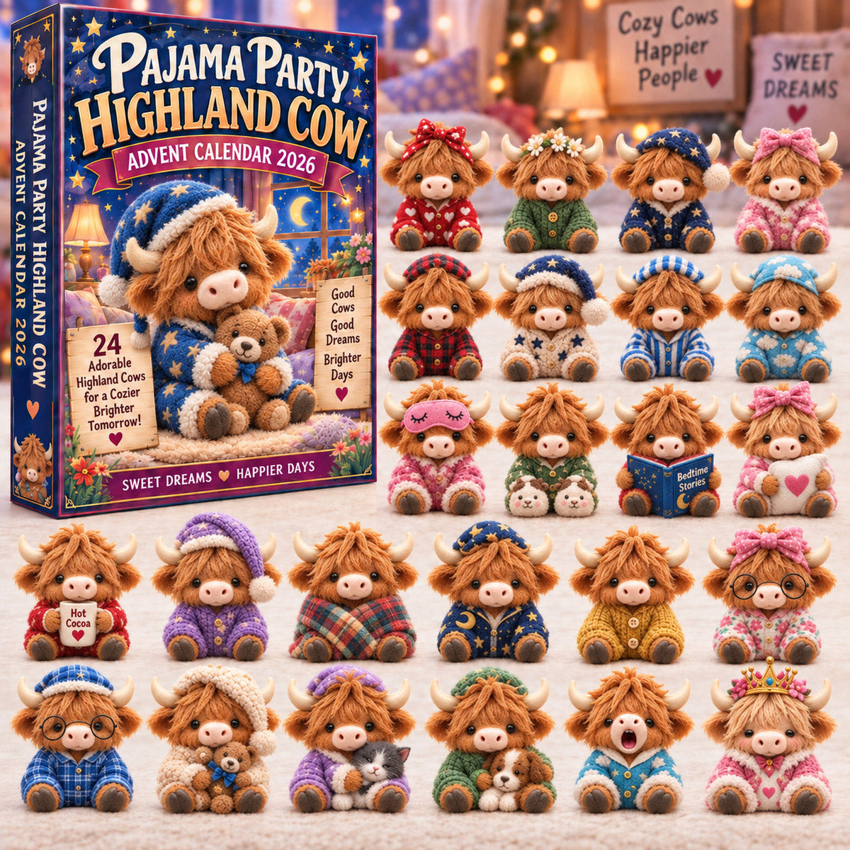 Highland Cow Advent Calendar 2026 GFTONMU3106