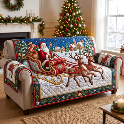 Santa Claus Quilted Sofa Cover GFTONMU3232