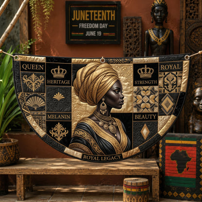 Melanin Queen Fan Flag GFTONMU324