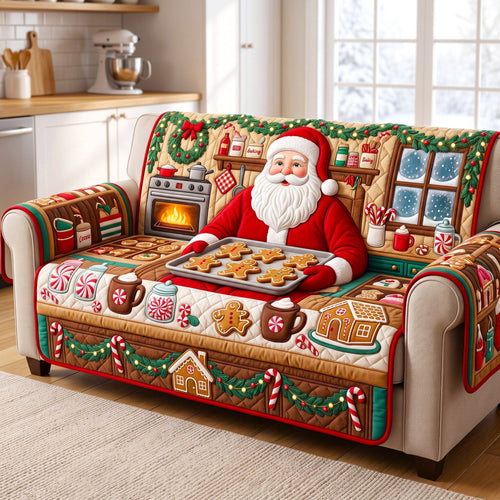 Santa Claus Quilted Sofa Cover GFTONMU3241