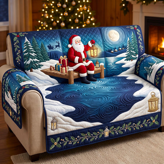 Santa Claus Quilted Sofa Cover GFTONMU3245