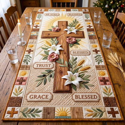Christian Faith Quilted Table Runner GFTONMU3303