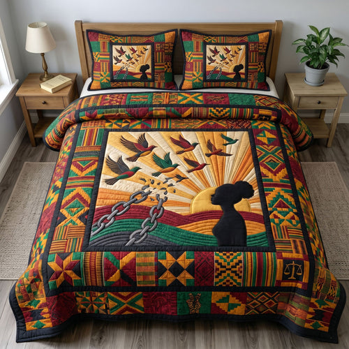 Juneteenth Soul 3-Quilted Bedding Set GFTONMU332