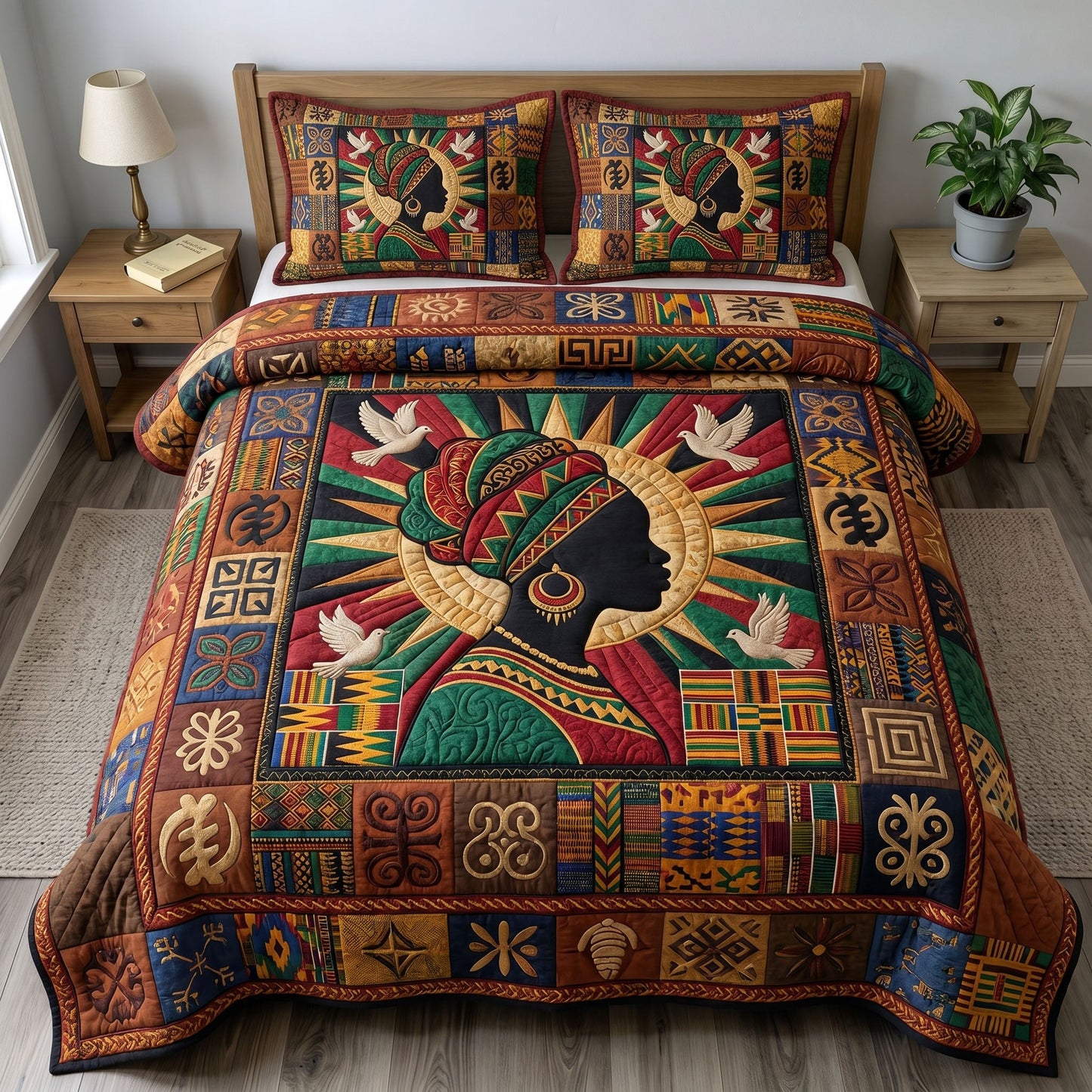 Juneteenth Soul 3-Quilted Bedding Set GFTONMU333