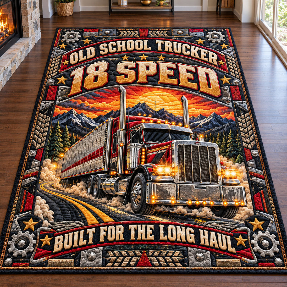 Trucker Life Area Rug GFTONMU3370