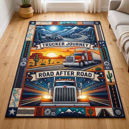 Trucker Life Area Rug GFTONMU3379