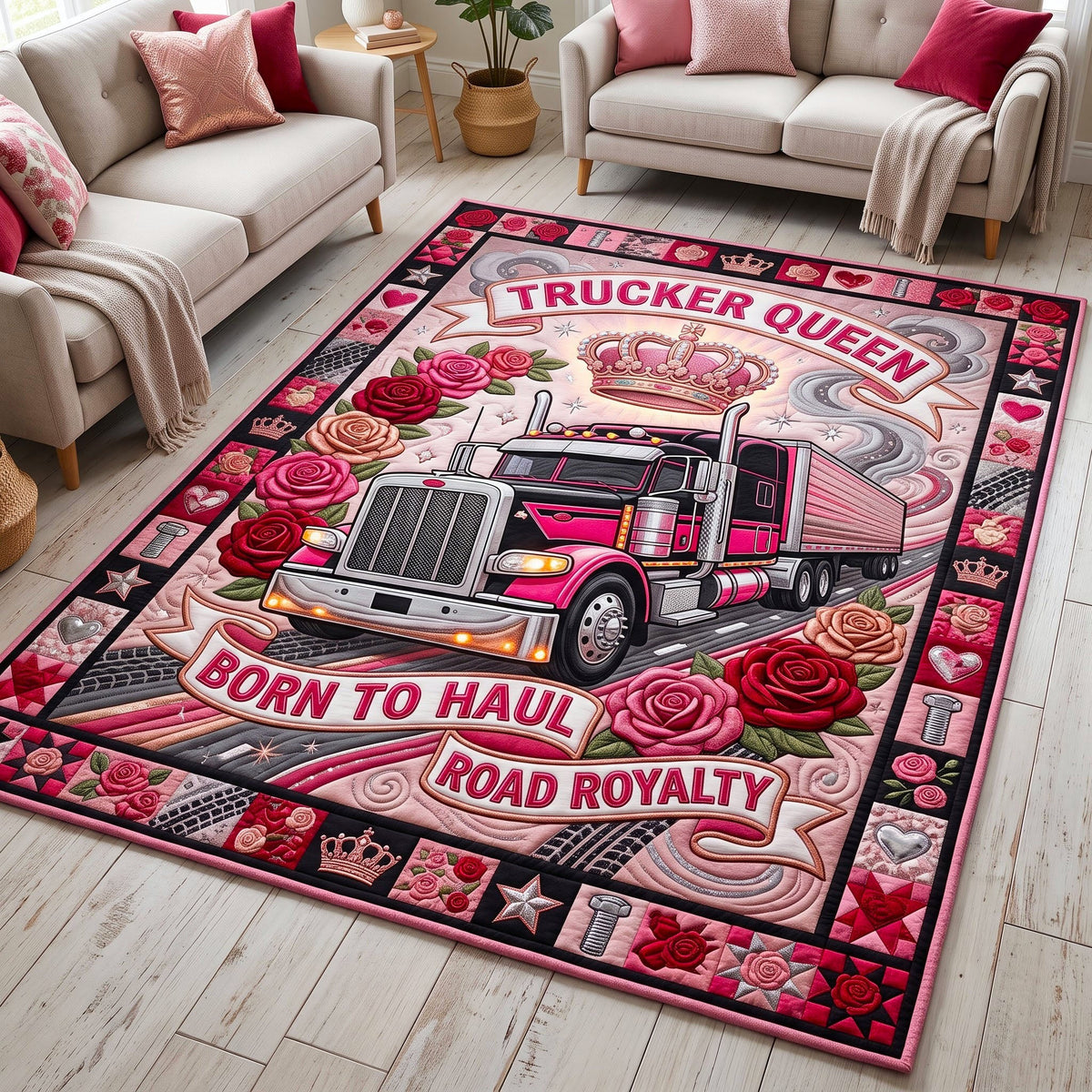 Trucker Life Area Rug GFTONMU3383
