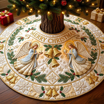 Merry Christmas Quilted Tree Skirt GFTONMU3392