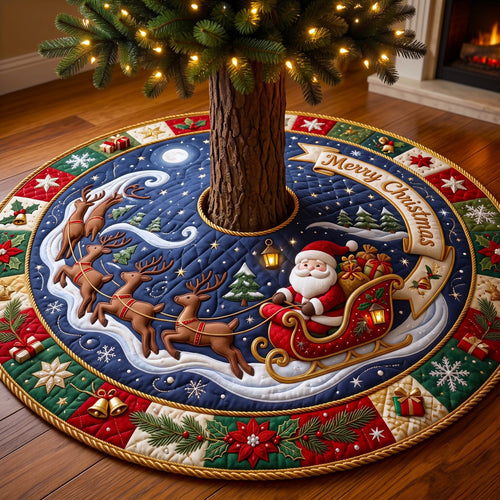 Merry Christmas Quilted Tree Skirt GFTONMU3394