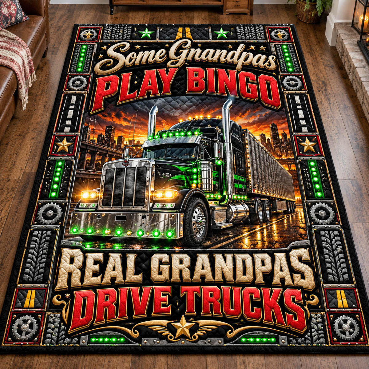 Trucker Life Area Rug GFTONMU3402