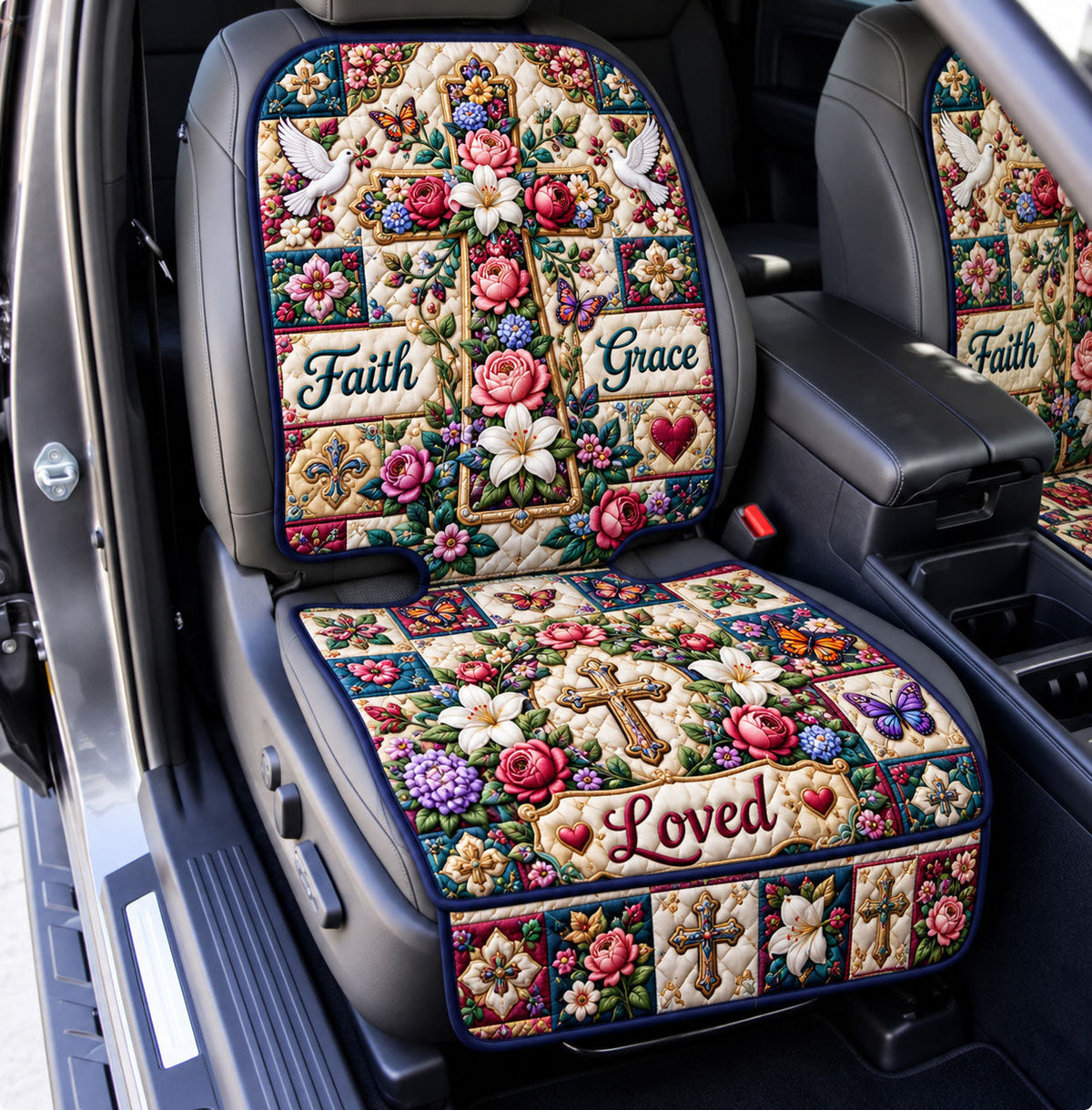 Christian Faith Quilted Car Seat Protector GFTONMU3457