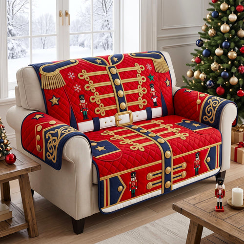 Christmas Spirit Quilted Sofa Cover GFTONMU3513