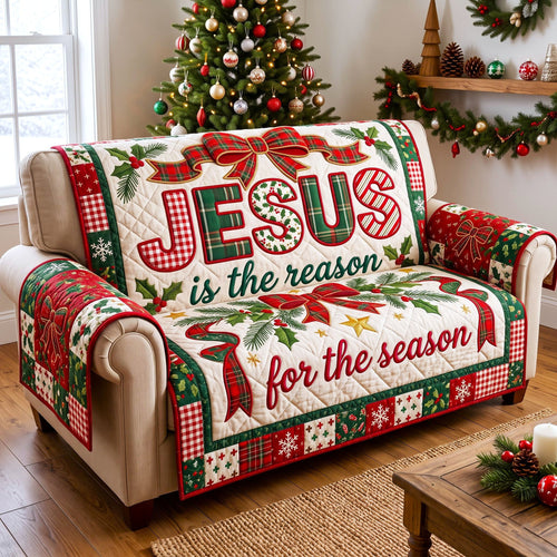 Christmas Christian Quilted Sofa Cover GFTONMU3556