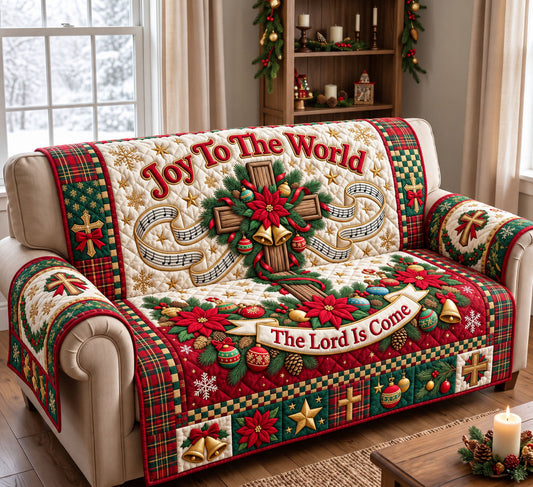 Christmas Christian Quilted Sofa Cover GFTONMU3561