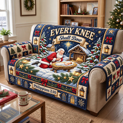Christmas Christian Quilted Sofa Cover GFTONMU3562
