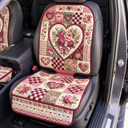 Floral Patchwork Quilted Car Seat Protector GFTONMU3599