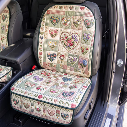 Floral Patchwork Quilted Car Seat Protector GFTONMU3606