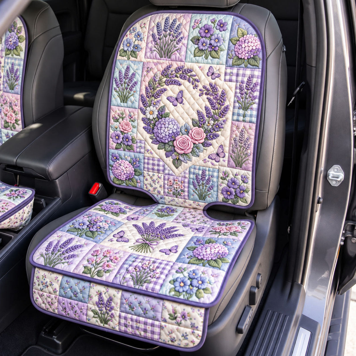 Floral Patchwork Quilted Car Seat Protector GFTONMU3607