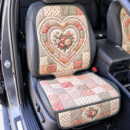 Floral Patchwork Quilted Car Seat Protector GFTONMU3608