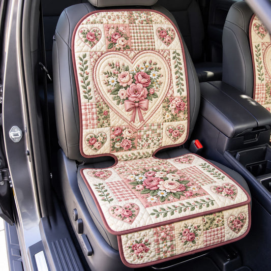 Floral Patchwork Quilted Car Seat Protector GFTONMU3611