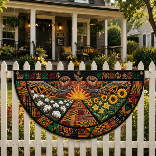 Juneteenth Pride Fan Flag GFTONMU361