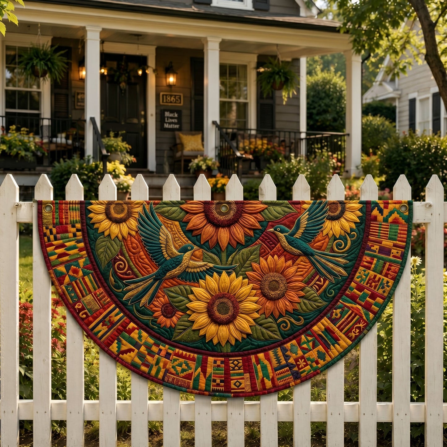 Juneteenth Pride Fan Flag GFTONMU362