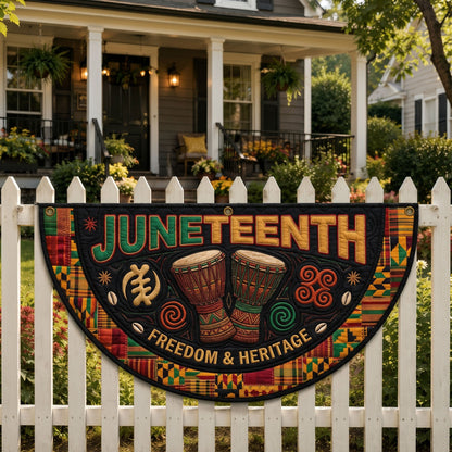 Juneteenth Pride Fan Flag GFTONMU363