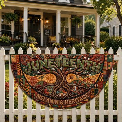 Juneteenth Pride Fan Flag GFTONMU366