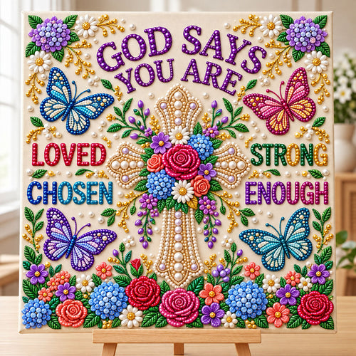 Christian Faith DIY Diamond Pearl Art Kit GFTONMU3923