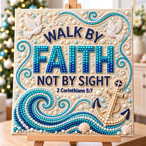 Christian Faith DIY Diamond Pearl Art Kit GFTONMU3928