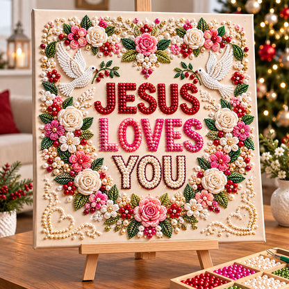 Christian Faith DIY Diamond Pearl Art Kit GFTONMU3929