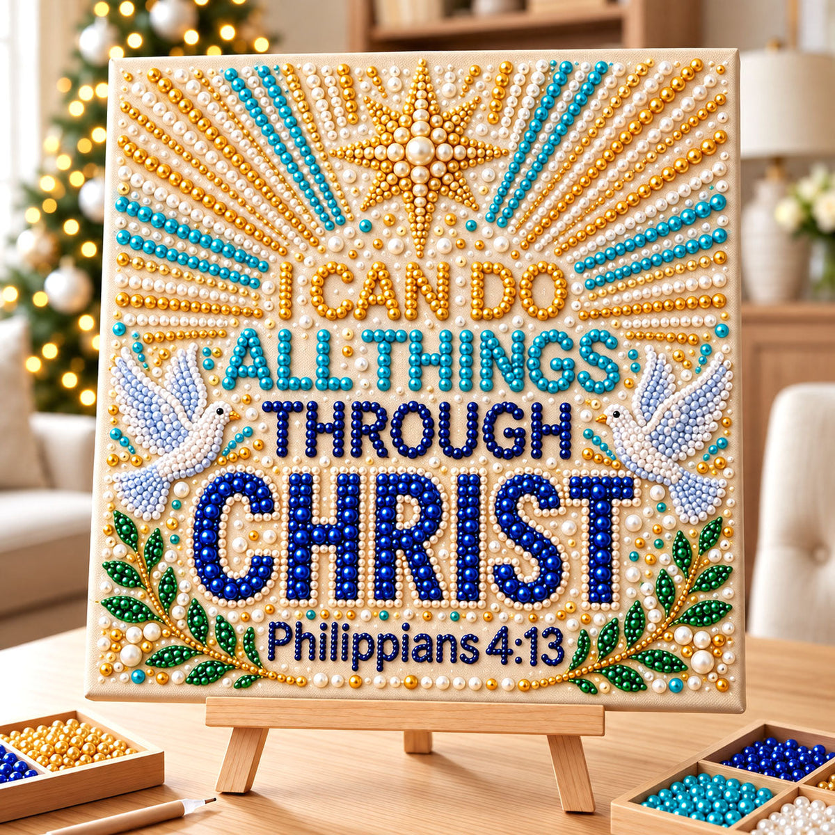 Christian Faith DIY Diamond Pearl Art Kit GFTONMU3932