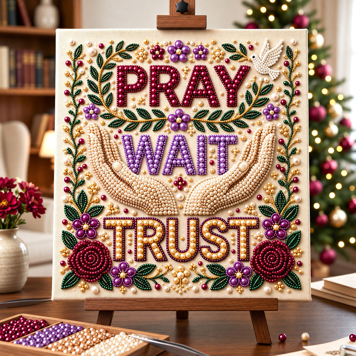 Christian Faith DIY Diamond Pearl Art Kit GFTONMU3935